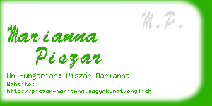 marianna piszar business card