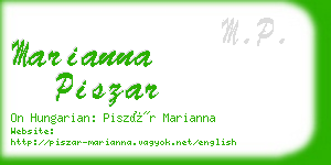marianna piszar business card